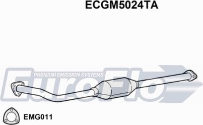 EuroFlo ECGM5024TA - Каталізатор autocars.com.ua