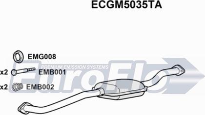 EuroFlo ECGM5035TA - Каталізатор autocars.com.ua