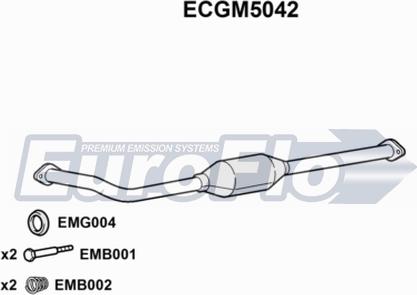 EuroFlo ECGM5042 - Каталізатор autocars.com.ua