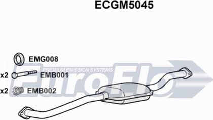 EuroFlo ECGM5045 - Каталізатор autocars.com.ua