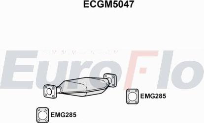 EuroFlo ECGM5047 - Каталізатор autocars.com.ua