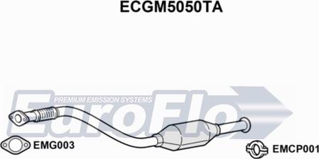 EuroFlo ECGM5050TA - Каталізатор autocars.com.ua