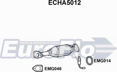 EuroFlo ECHA5012 - Каталізатор autocars.com.ua