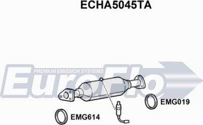 EuroFlo ECHA5045TA - Каталізатор autocars.com.ua