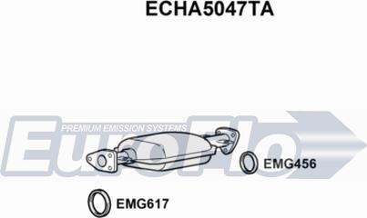 EuroFlo ECHA5047TA - Каталізатор autocars.com.ua