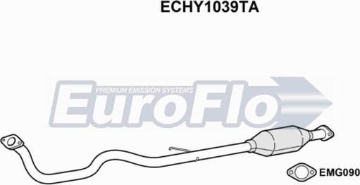 EuroFlo ECHY1039TA - Каталізатор autocars.com.ua