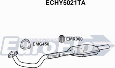 EuroFlo ECHY5021TA - Каталізатор autocars.com.ua