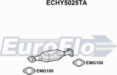 EuroFlo ECHY5025TA - Каталізатор autocars.com.ua