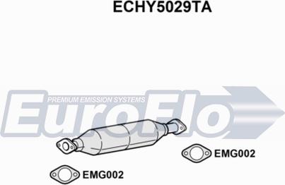 EuroFlo ECHY5029TA - Каталізатор autocars.com.ua