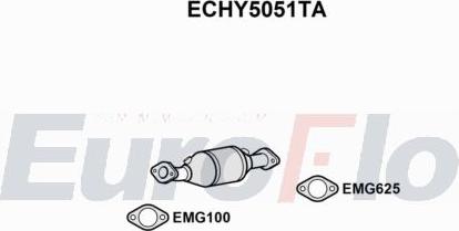 EuroFlo ECHY5051TA - Каталізатор autocars.com.ua