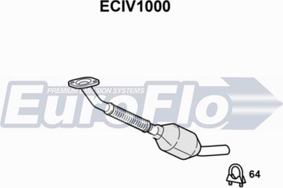 EuroFlo ECIV1000 - Каталізатор autocars.com.ua