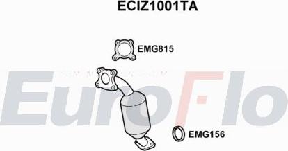 EuroFlo ECIZ1001TA - Каталізатор autocars.com.ua