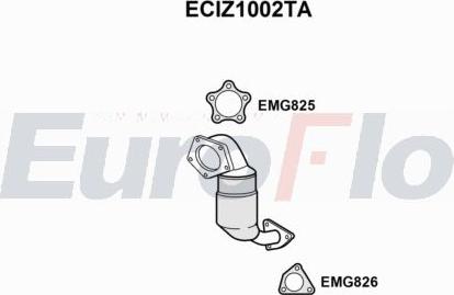 EuroFlo ECIZ1002TA - Каталізатор autocars.com.ua