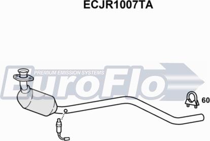 EuroFlo ECJR1007TA - Каталізатор autocars.com.ua