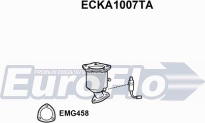 EuroFlo ECKA1007TA - Каталізатор autocars.com.ua