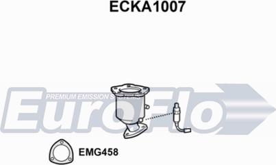 EuroFlo ECKA1007 - Каталізатор autocars.com.ua