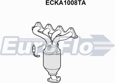 EuroFlo ECKA1008TA - Каталізатор autocars.com.ua