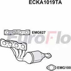 EuroFlo ECKA1019TA - Каталізатор autocars.com.ua