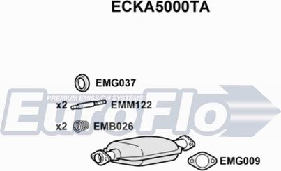 EuroFlo ECKA5000TA - Каталізатор autocars.com.ua