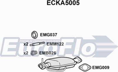 EuroFlo ECKA5005 - Каталізатор autocars.com.ua