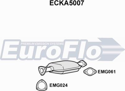 EuroFlo ECKA5007 - Каталізатор autocars.com.ua