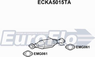 EuroFlo ECKA5015TA - Каталізатор autocars.com.ua