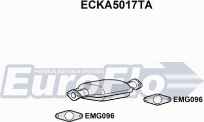 EuroFlo ECKA5017TA - Каталізатор autocars.com.ua