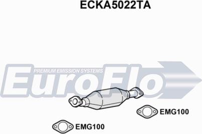 EuroFlo ECKA5022TA - Каталізатор autocars.com.ua