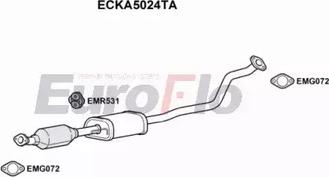 EuroFlo ECKA5024TA - Каталізатор autocars.com.ua