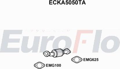 EuroFlo ECKA5050TA - Каталізатор autocars.com.ua