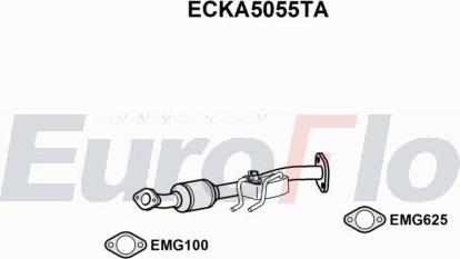 EuroFlo ECKA5055TA - Каталізатор autocars.com.ua