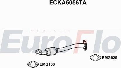 EuroFlo ECKA5056TA - Каталізатор autocars.com.ua
