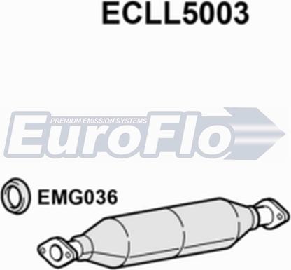 EuroFlo ECLL5003 - Каталізатор autocars.com.ua