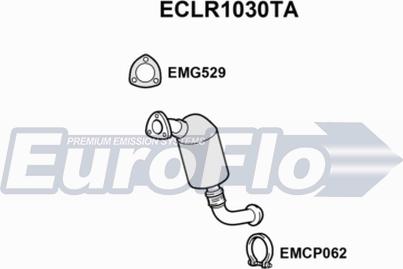 EuroFlo ECLR1030TA - Каталізатор autocars.com.ua