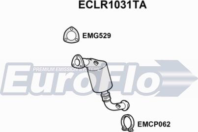 EuroFlo ECLR1031TA - Каталізатор autocars.com.ua