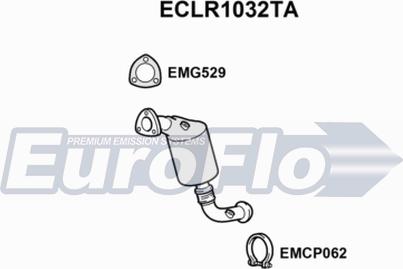 EuroFlo ECLR1032TA - Каталізатор autocars.com.ua