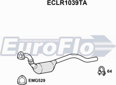 EuroFlo ECLR1039TA - Каталізатор autocars.com.ua