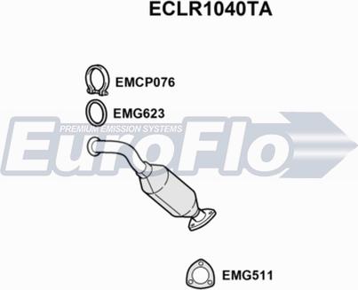 EuroFlo ECLR1040TA - Каталізатор autocars.com.ua