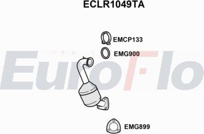 EuroFlo ECLR1049TA - Каталізатор autocars.com.ua