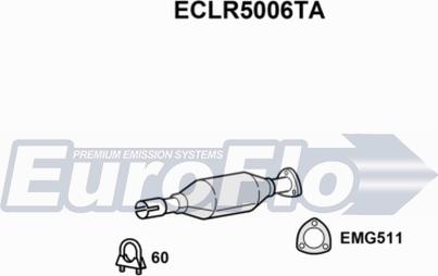 EuroFlo ECLR5006TA - Каталізатор autocars.com.ua