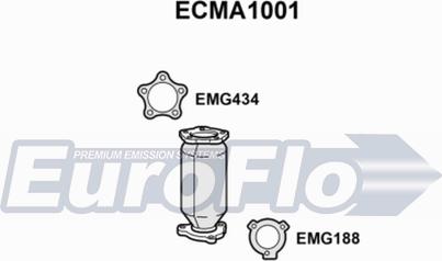 EuroFlo ECMA1001 - Каталізатор autocars.com.ua