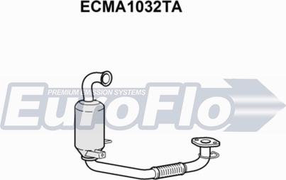 EuroFlo ECMA1032TA - Каталізатор autocars.com.ua