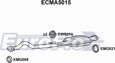EuroFlo ECMA5015 - Каталізатор autocars.com.ua