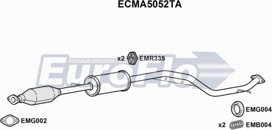 EuroFlo ECMA5052TA - Катализатор autodnr.net