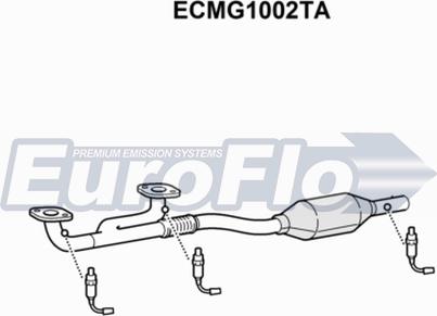 EuroFlo ECMG1002TA - Каталізатор autocars.com.ua