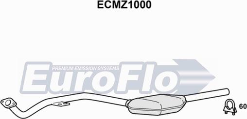 EuroFlo ECMZ1000 - Каталізатор autocars.com.ua