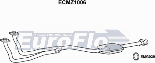 EuroFlo ECMZ1006 - Каталізатор autocars.com.ua