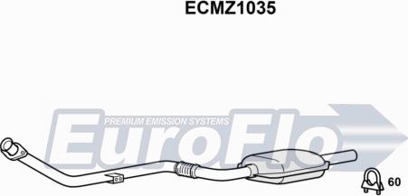 EuroFlo ECMZ1035 - Каталізатор autocars.com.ua