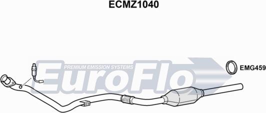 EuroFlo ECMZ1040 - Каталізатор autocars.com.ua
