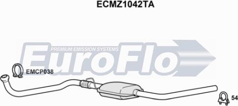 EuroFlo ECMZ1042TA - Каталізатор autocars.com.ua